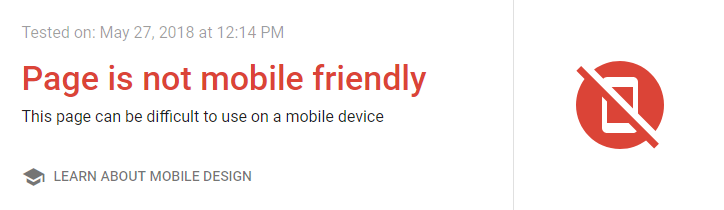 Not mobile-friendly
